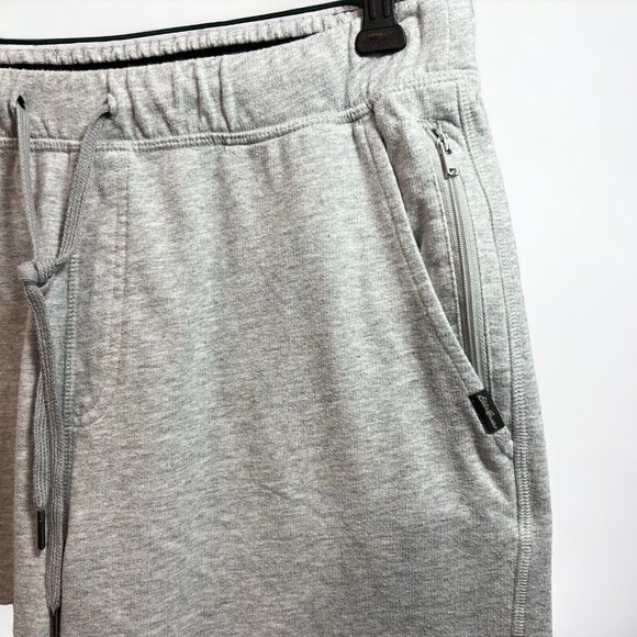 Eddie Bauer Lounge Pants Men's Large Light Heather Gray Zip Pockets Mid Rise - Picture 3 of 15